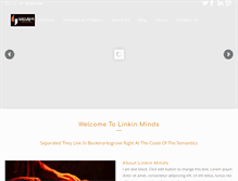 Tablet Screenshot of linkinminds.com